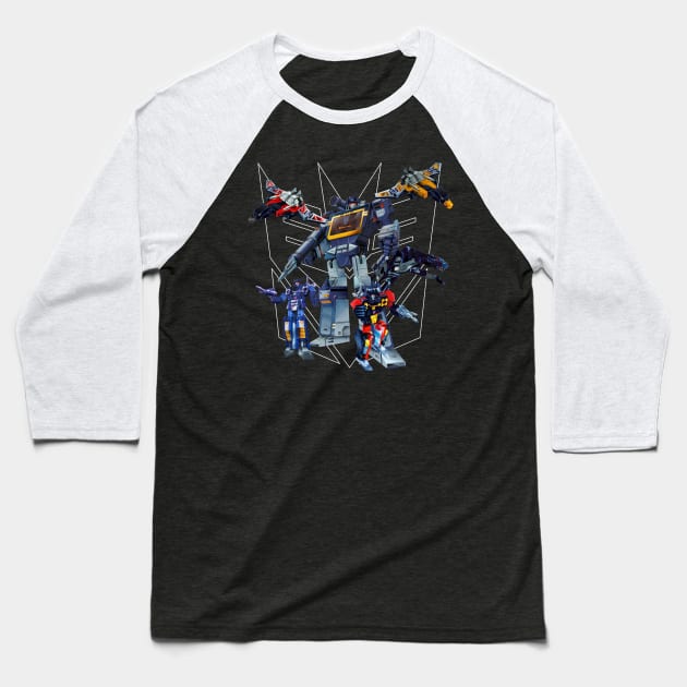 Masterpiece Soundwave and Cassettes Baseball T-Shirt by Draconis130